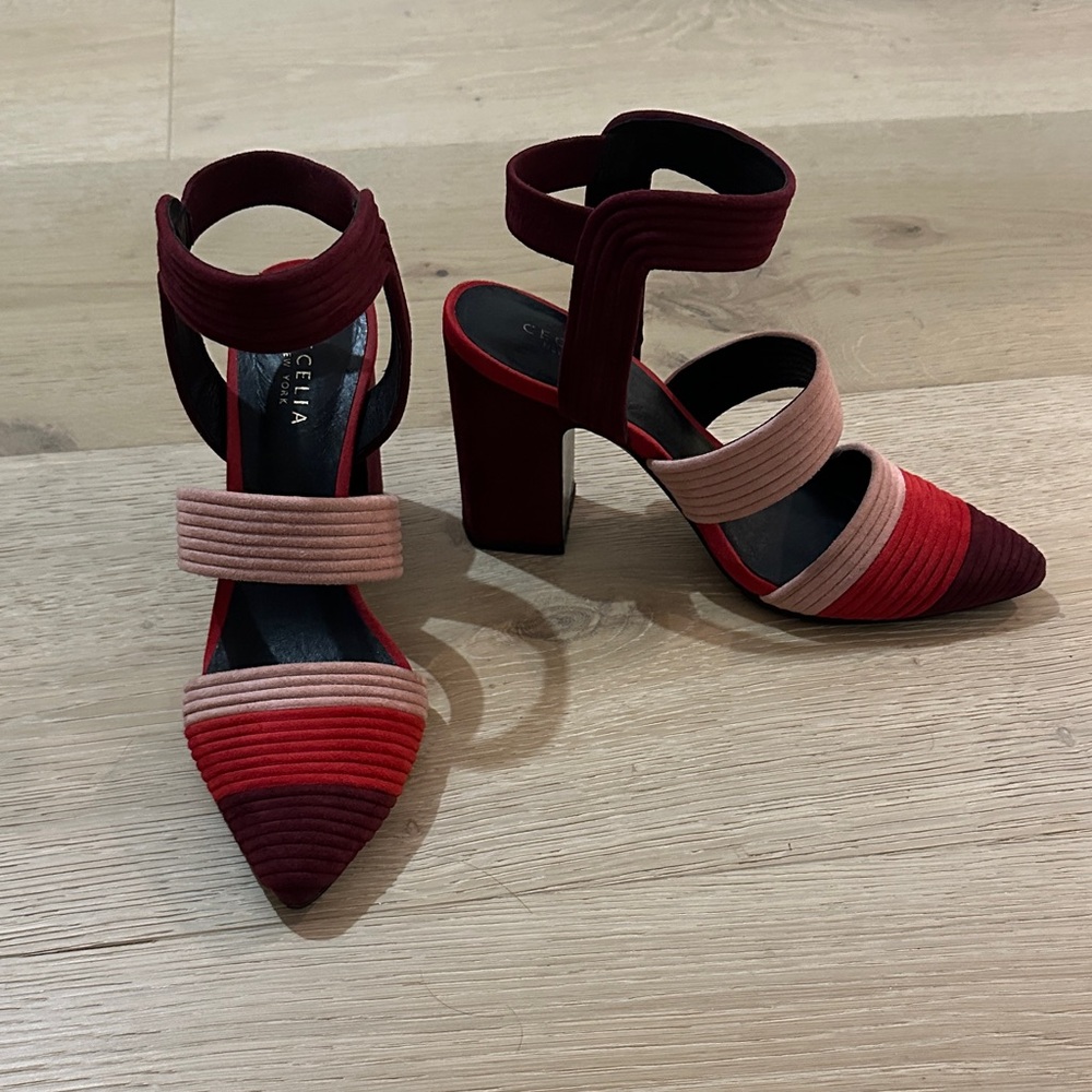Cecelia Red and Pink Women's Heels
